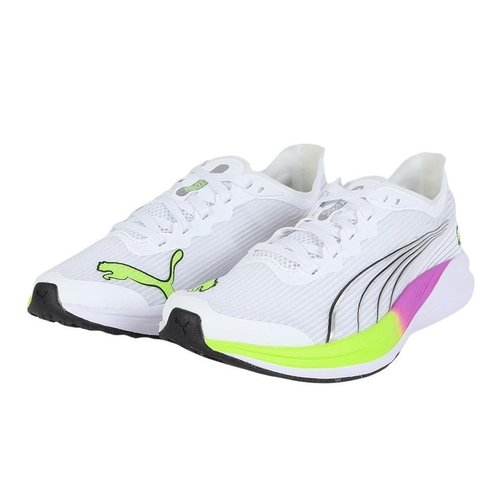 PUMA(プーマ) MEN'S RUNNING SHOE, 24 FALL/WINTER COLORS PUMA WHITE/PURE MAGENTA-11.5